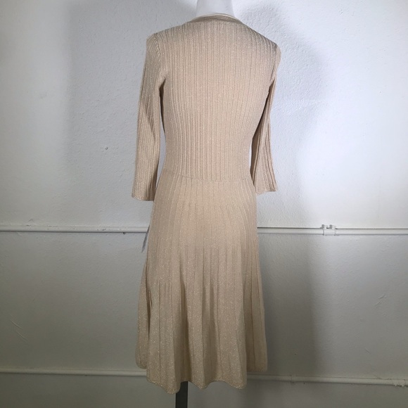 NANETTE Lepore Pleated Fit & Flare Sweater Dress - Picture 5 of 9